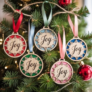 Custom Name Christmas Ornaments, Christmas Tree Decor Ornaments, Christmas Gift Tag, 2 Layer Wooden Ornament, Christmas 2025 Ornament