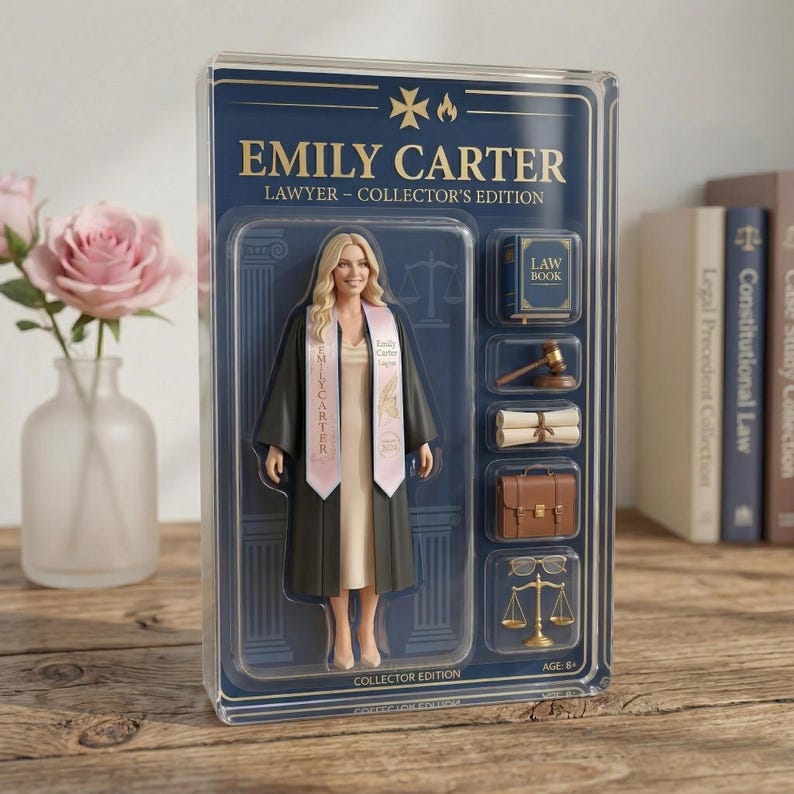 Custom Lawyer Graduation 2026 Acrylic Plaque, Personalized Attorney Gift, Law School Graduation Keepsake, Legal Theme Acrylic Block image 3