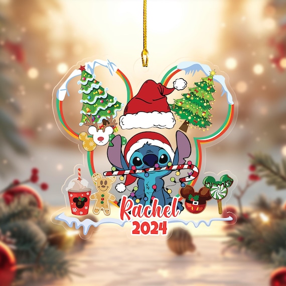 パーソナライズされたリロ＆スティッチのオーナメント、スティッチの