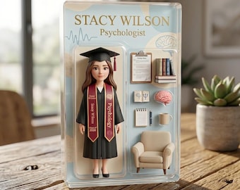 Custom Psychologist Acrylic Plaque, Personalized Psychology Graduation 2026 Gift, Therapist Decor, Mental Health Gift, Career Keepsake