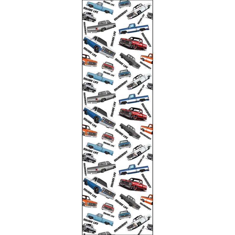 Fabric (Combed Cotton Prima) - Chevy Squarebody Pattern, Fabric by the Yard, Crafting Material, Sewing Supplies, Quilting Fabric, DIY image 5