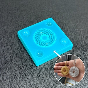 3Dロダンコイルシリコンモールド：表面を滑らかにしたPEMF鋳造モールド - 鏡面仕上げ 40mm Pair