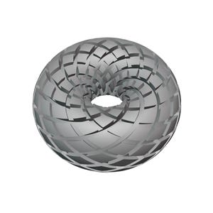 Rodin Coil Torus STL 70mm Diameter Coil | iToroid Vortex Wave Field Generator | PEMF Coil