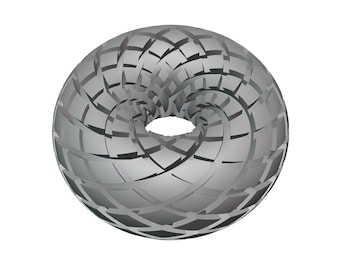 Rodin Coil Torus STL 70mm Diameter Coil | iToroid Vortex Wave Field Generator | PEMF Coil