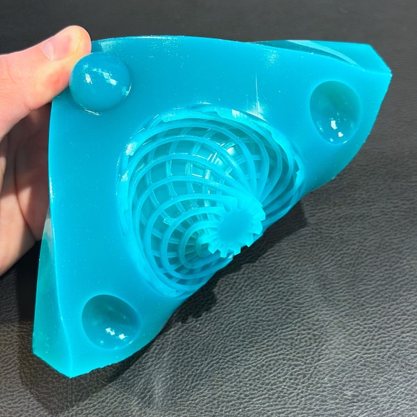 3D Rodin Coil Silicone Mold : Pre-Smoothed PEMF Casting Mould - Mirror-Like Finish