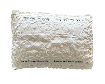 003 - Hand-Embroidered One-of-a-Kind Challah Cover for Shabbat