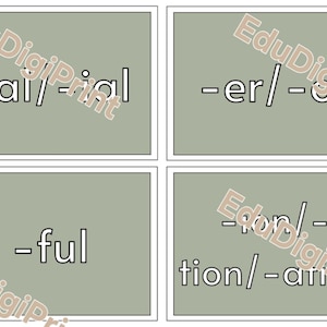 Suffix Flashcards