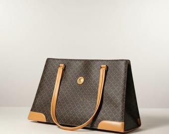 Vintage La Tour Eiffel Paris Ledertasche 15 "B x 11" H x 3 "B