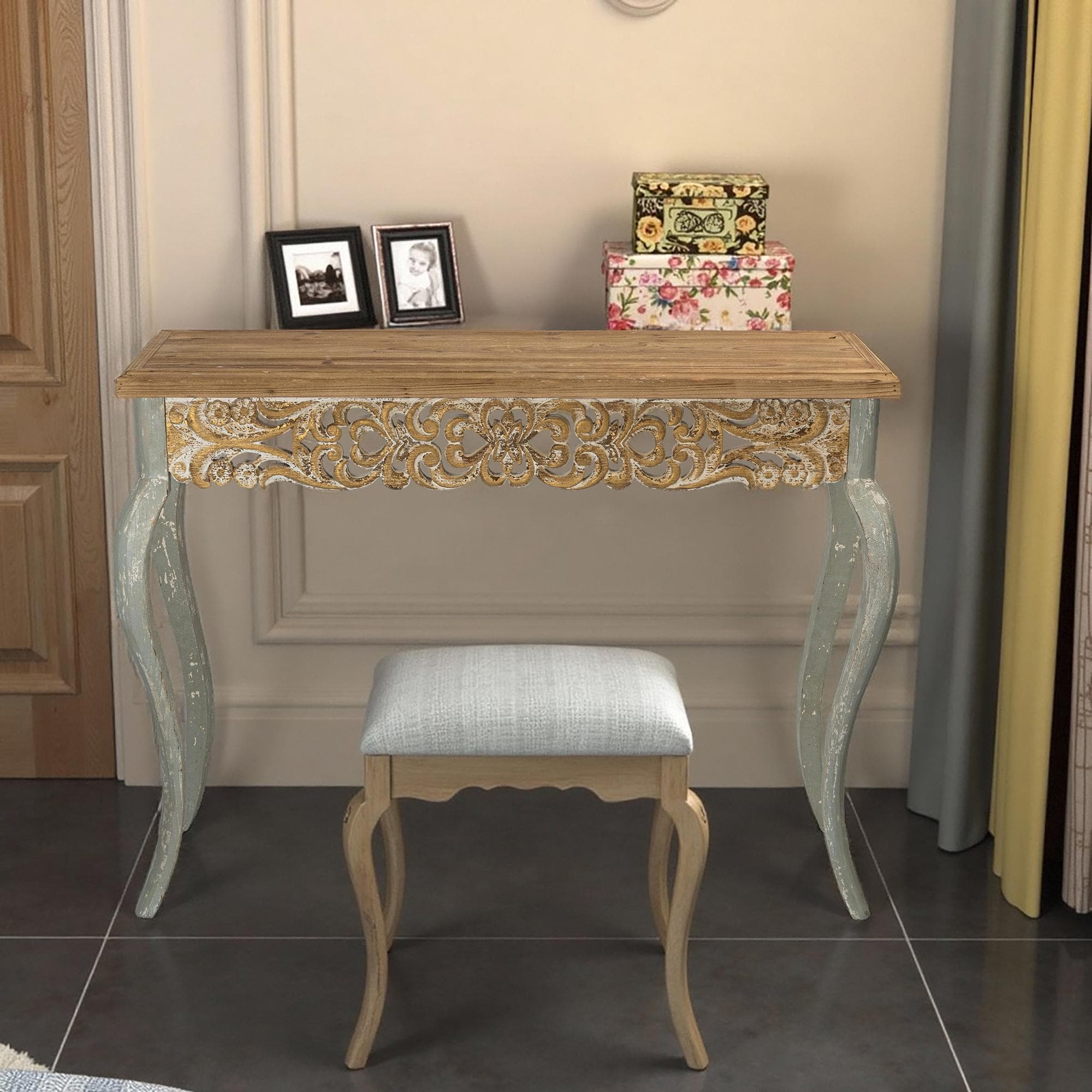 Vintage French Console Table - Etsy