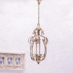 Country Style Chandelier Leaf Decor Chandelier Chic Antique Chandelier White Cage Chandelier Industrial Chandelier France Home Decor