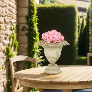 Vintage Iron Flower Pots Rustic Antique Vases French Country Flower Pots Garden Decoration Desktop Flower Pots