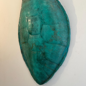 Turquise Copper Turtle Shell (handmade)
