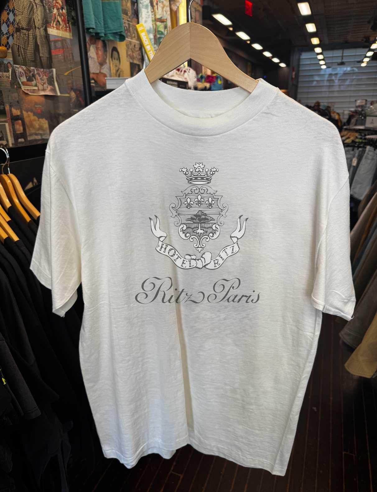 関税込【Ritz Paris】Women's t-shirt - white - Women's t-shirt - white - Ritz Paris x FRAME | Ritz Paris