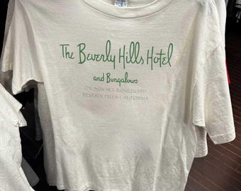 90s beverly hills hotel and bungalows washed white tee