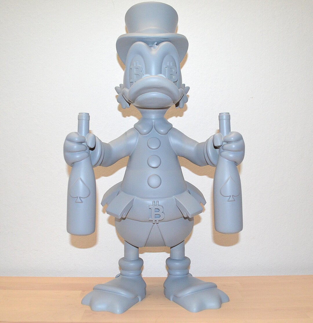 Large 50cm Scrooge Mcduck - Scrooge - Bitcoin Statue, Ready to Paint - Etsy