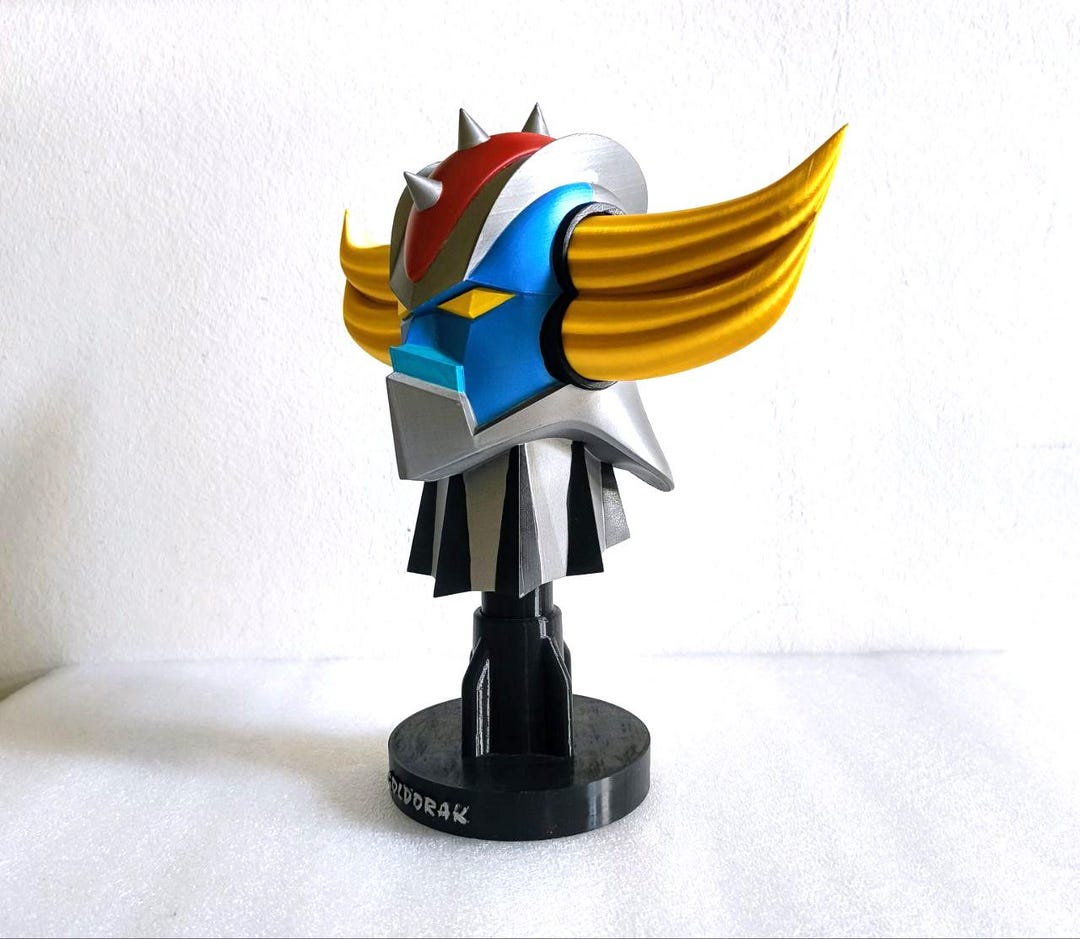 Goldorak / Grendizer / Goldrake - Head on Its Base - Etsy