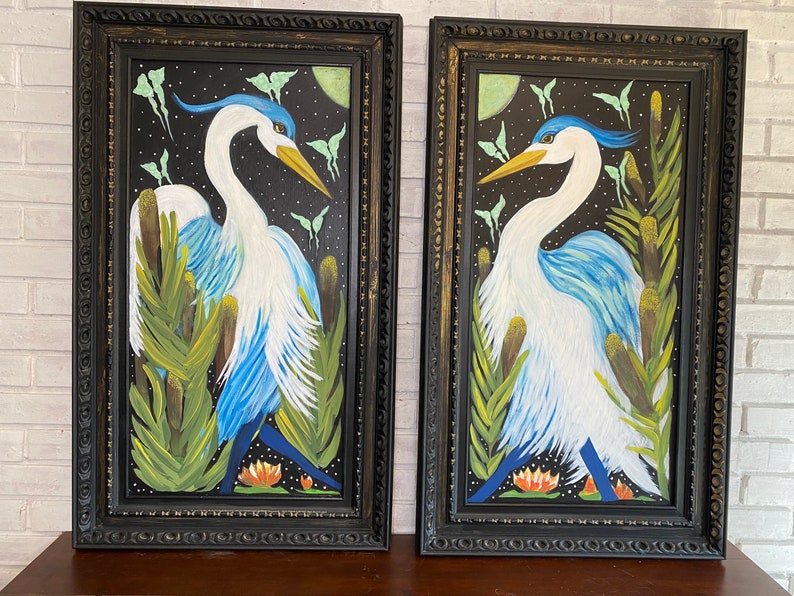 Adorning Herons Diptych image 10