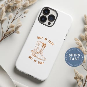 Cowgirl Christian Phonecase iPhone 16 15 14 13 12 11 Phone Case Jesus Bible Verse Phone Case Western Country Phone Case Religious Gift Women