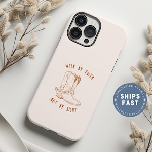 Cowgirl Christian Phonecase iPhone 16 15 14 13 12 11 Phone Case Jesus Bible Verse Phone Case Western Country Phone Case Religious Gift Women