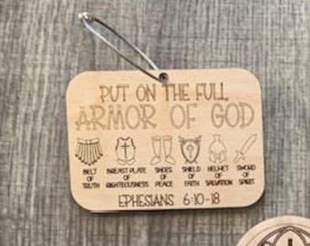 Armor of God Bag Charm - Bag Tag - Bag Charm - Christian Gift - Armor of God - Bag Accessory - Protection from God - Christian - Faith Gift