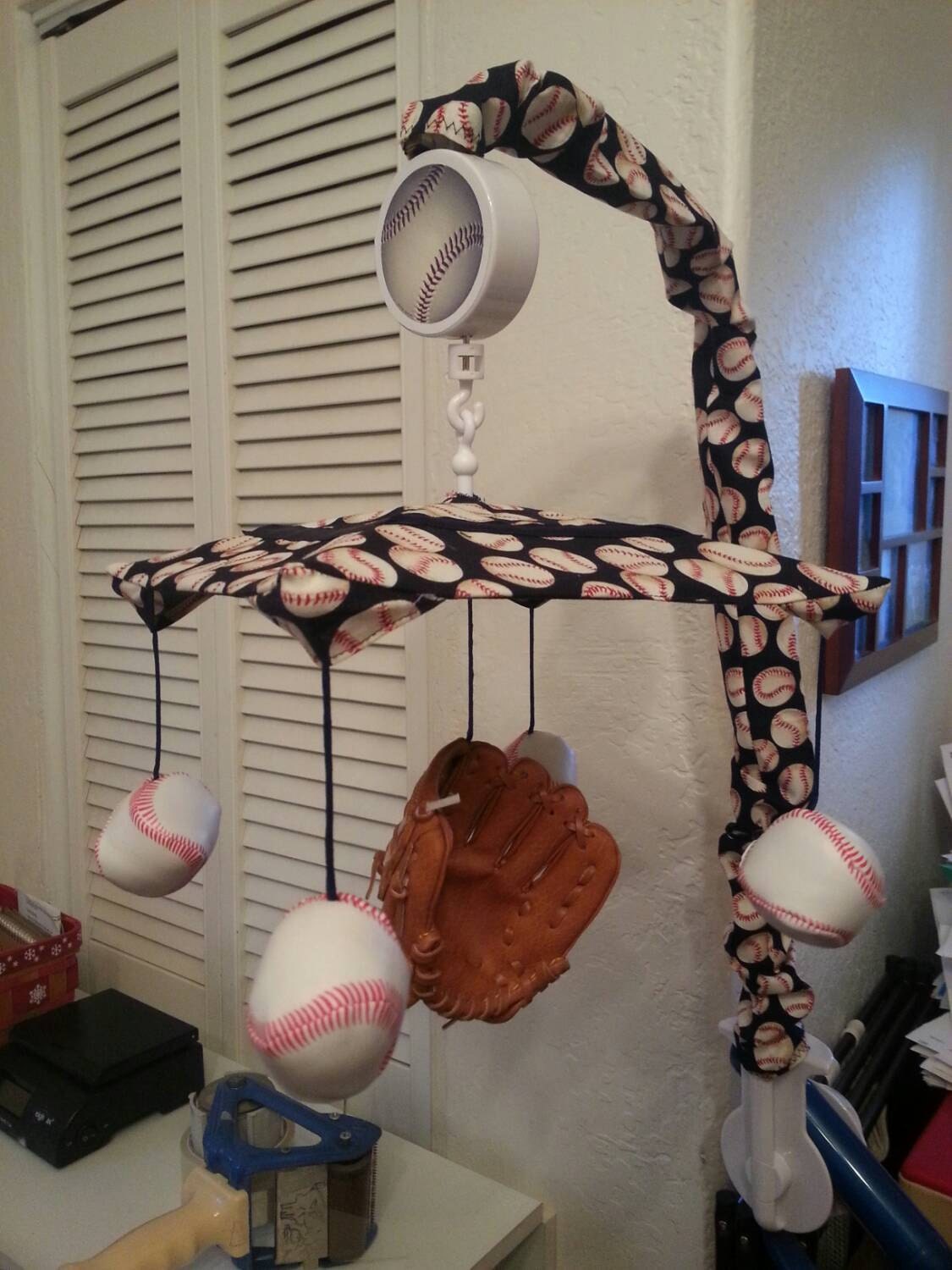 PLAY BALL Custom baseball Crib Mobile pick your color pick Etsy