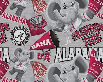 Resztki tkaniny bawełnianej Alabama Crimson (różne rozmiary)