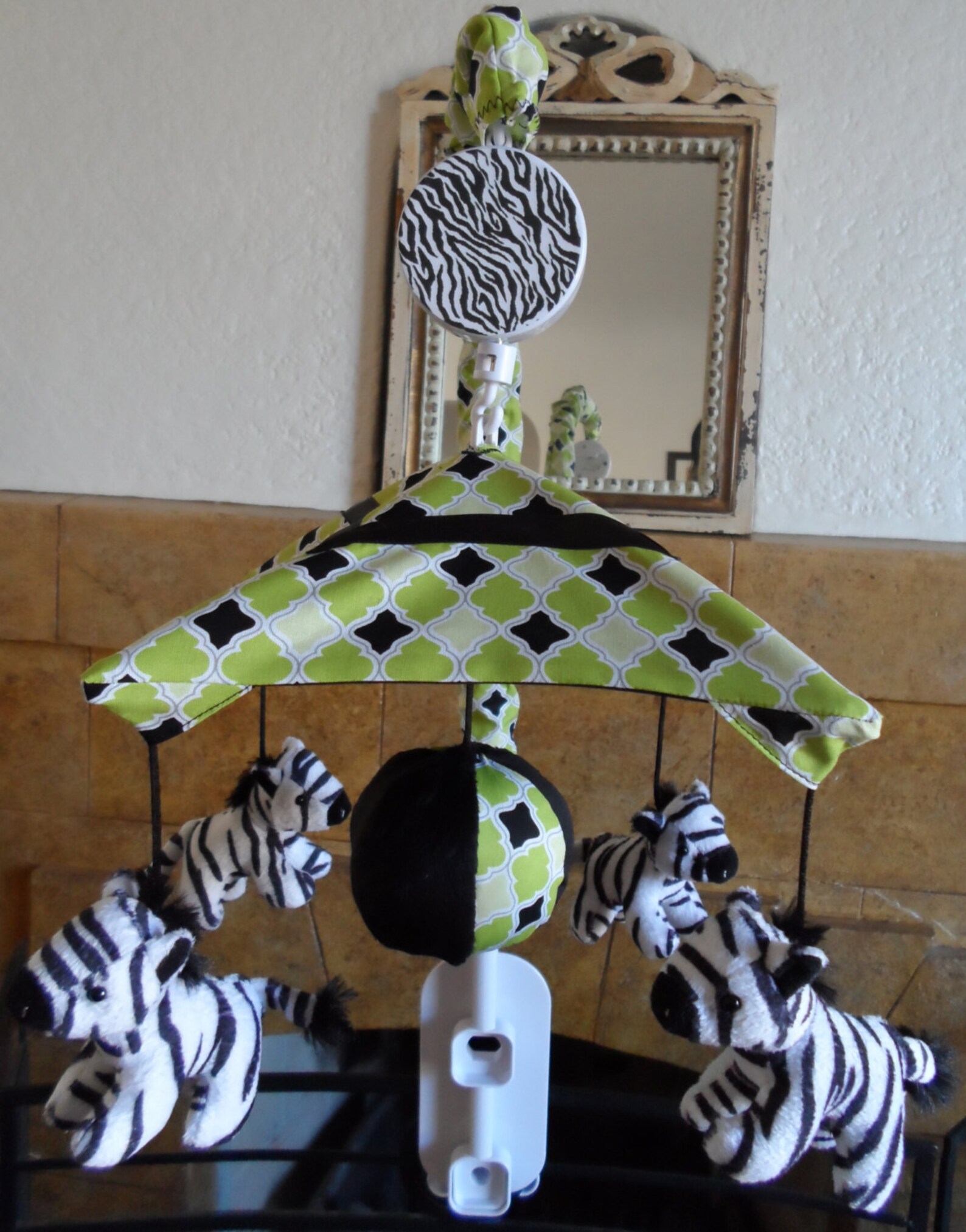 Zebra Zone Baby Crib Mobile (other Animals Available Too) - Etsy