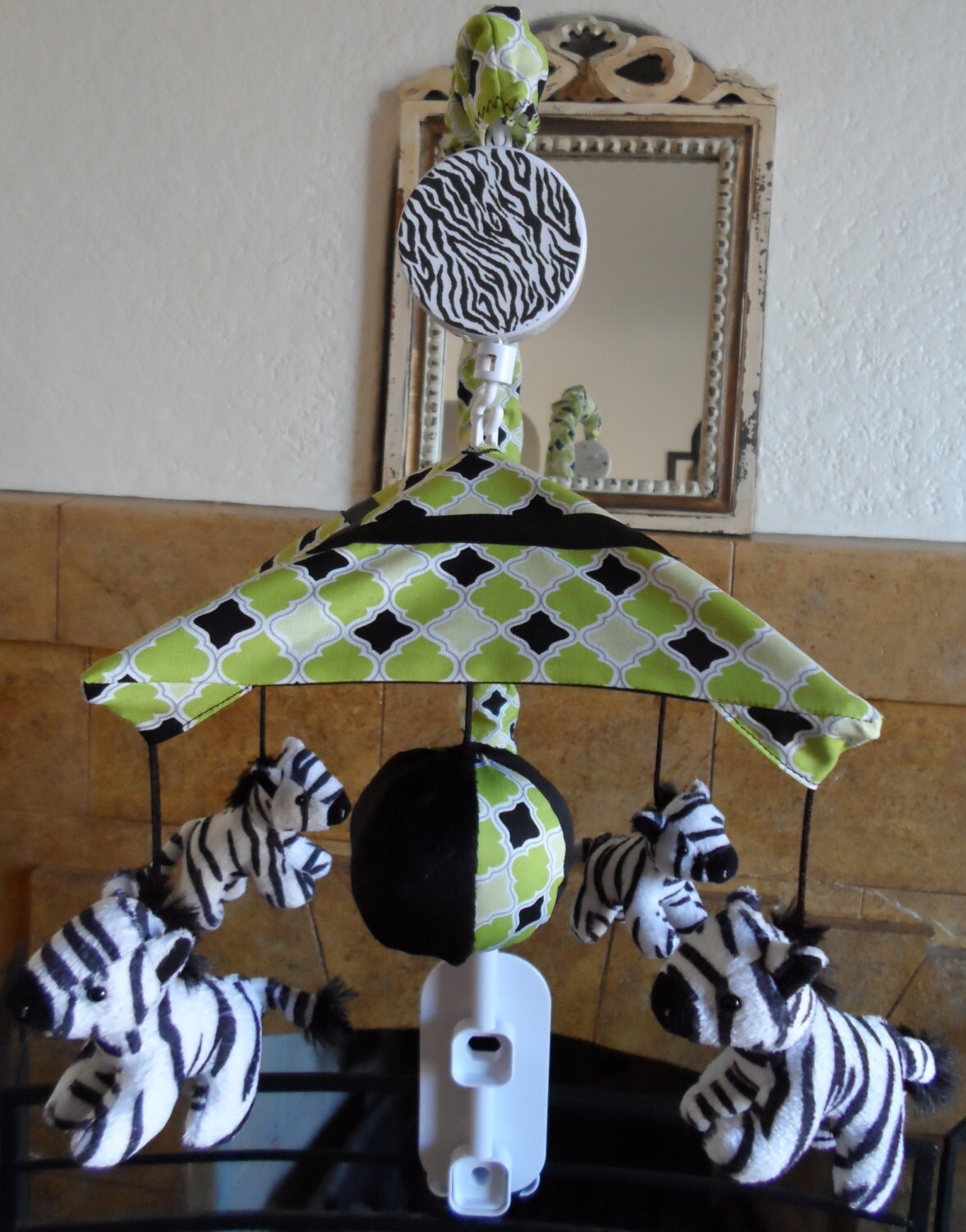 Zebra Zone Baby Crib Mobile other Animals Available Too Etsy