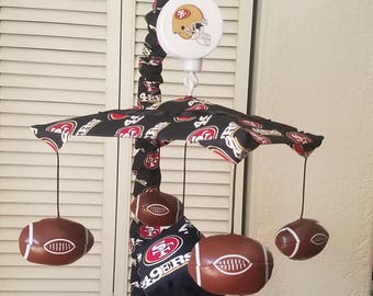 GO TEAM Custom Football Sports Crib Mobile