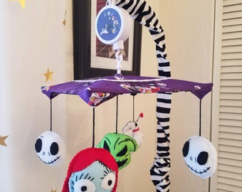 Nightmare Before Christmas Crib Mobile - 5 figures
