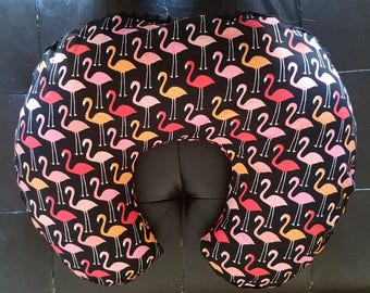 Urban Zoologie Flamingos print Nursing Pillow Cover