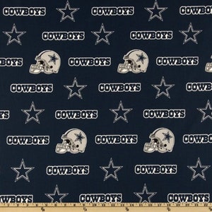 Dallas Cowboys fabric NFL 100% cotton  fabric remnant 37&quot; x 13&quot;
