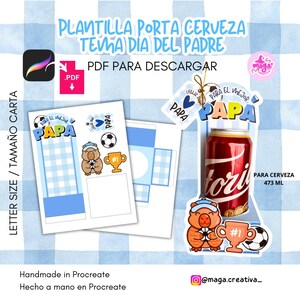 Father's Day Beverage Packaging Template