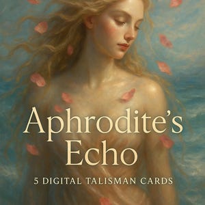 Aphrodite's Echo - 5 Digital Cards, Goddess Aphrodite, Aphrodite Altar, Self Love Magic, Altar Cards, Goddess Venus, Beauty Magic