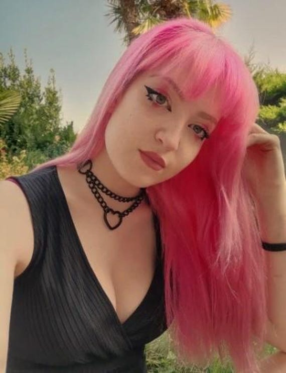 Heart Choker, Heart Collar, Choker Collar, Punk Choker, Heart Chain, Chain With Heart, Black Choker