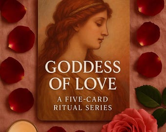 Goddess of Love: A Five-Card Ritual Series, DIY Magic Kit, Aphrodite Altar, Altar For Aphrodite, Aphrodite Cards, Venus Altar