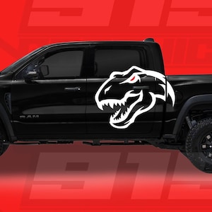 Extra Large T-REX Vinyl Decal Graphic Fits Dodge Ram Trx
