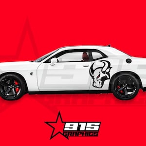Angry Bull Vinyl Decal Graphics Fits Dodge Challenger