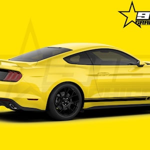Calcomanía de vinilo con rayas de doble raya para panel basculante GT compatible con Ford Mustang Gt 2016-2020