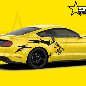 Large Coyote Side Vinyl Decal Graphics Fits Ford Mustang Gt 2016-2020