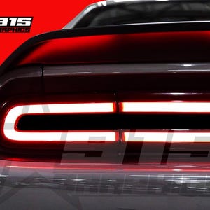 Taillight Blackout Vinyl Decal Graphics Fits Dodge Challenger