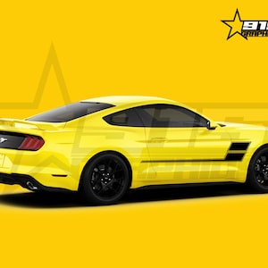 Hockey Stripes Vinyl Decal Graphics Fits Ford Mustang Gt 2016-2020