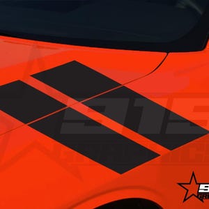Dual Fender Stripes Vinyl Decal Graphics Fits Dodge Challenger