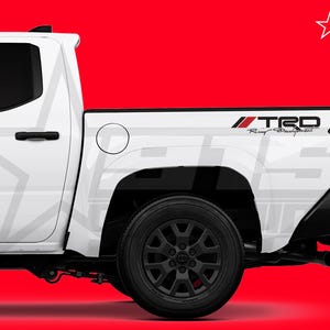 TRD Bed Vinyl Graphic Decals Fits Toyota Tacoma and Tundra