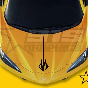 C8 Stingray Hood Decal Fits Chevy Corvette C8