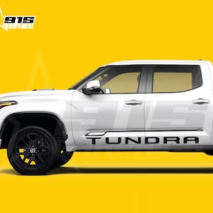 Large Text Rocker Panel Vinyl Graphic Decals Fits Toyota Tundra TRD Pro