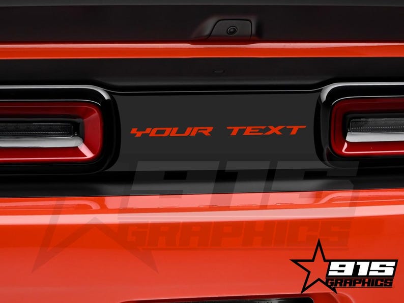Taillight Divider With Custom Text Vinyl Decal Graphic Fits Dodge ...