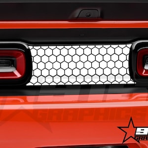 Honeycomb Divider Blackout Vinyl Decal Graphic Fits Dodge Challenger