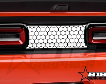 Vinilo adhesivo opaco con diseño de separador de panal de abeja, compatible con Dodge Challenger.