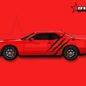 2 Large Claws Car Vinyl Decal Graphics Fits Dodge Challenger